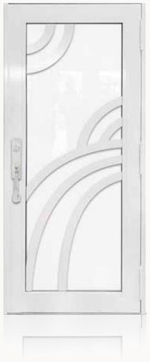 Single White № 57 — decorative door panel design TD-SD-W57