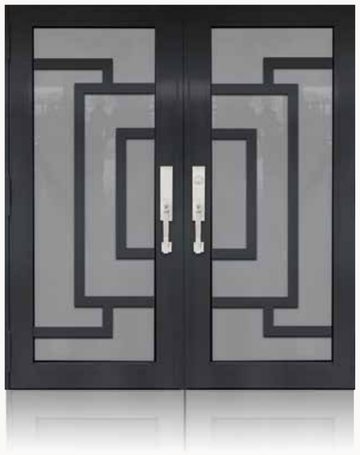 Double Bronze № 09 — decorative door panel design TD-DED-B09