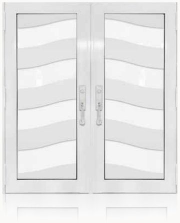 Double White № 11 — decorative door panel design TD-DED-W11