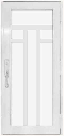Single White № 63 — decorative door panel design TD-SD-W63