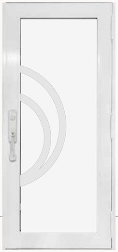 Single White № 65 — decorative door panel design TD-SD-W65