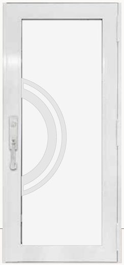 Single White № 67 — decorative door panel design TD-SD-W67