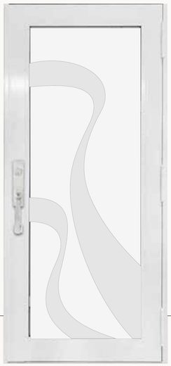 Single White № 68 — decorative door panel design TD-SD-W68