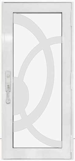 Single White № 77 — decorative door panel design TD-SD-W77