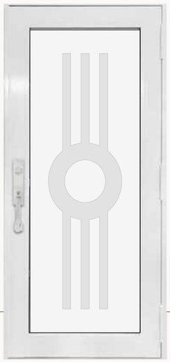 Single White № 79 — decorative door panel design TD-SD-W79