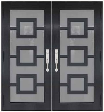 Double Bronze № 22 — decorative door panel design TD-DED-B22