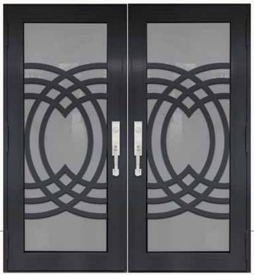 Double Bronze № 27 — decorative door panel design TD-DED-B27