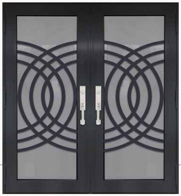 Double Bronze № 28 — decorative door panel design TD-DED-B28