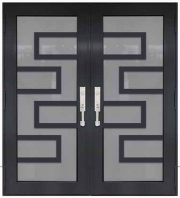Double Bronze № 38 — decorative door panel design TD-DED-B38