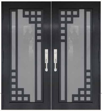 Double Bronze № 42 — decorative door panel design TD-DED-B42