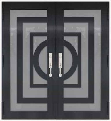 Double Bronze № 50 — decorative door panel design TD-DED-B50