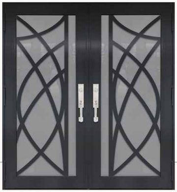 Double Bronze № 63 — decorative door panel design TD-DED-B63