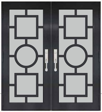 Double Bronze № 68 — decorative door panel design TD-DED-B68