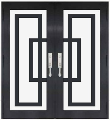 Double Bronze № 85 — decorative door panel design TD-DED-B85