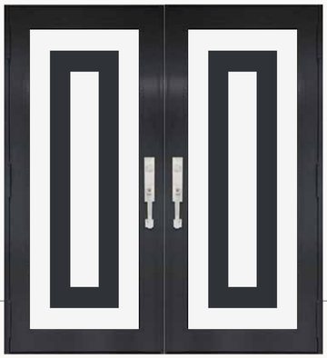 Double Bronze № 86 — decorative door panel design TD-DED-B86