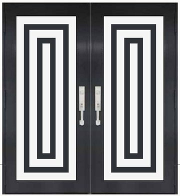 Double Bronze № 87 — decorative door panel design TD-DED-B87