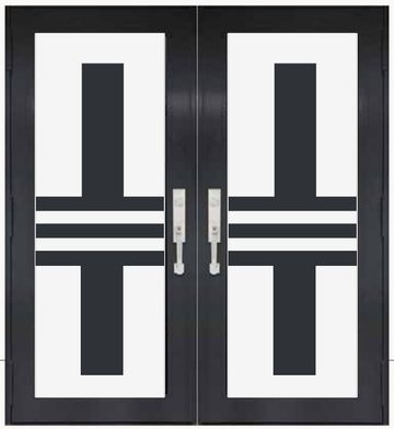 Double Bronze № 96 — decorative door panel design TD-DED-B96