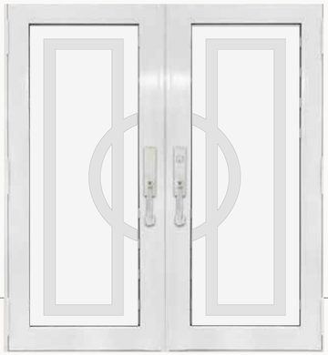 Double White № 18 — decorative door panel design TD-DED-W18