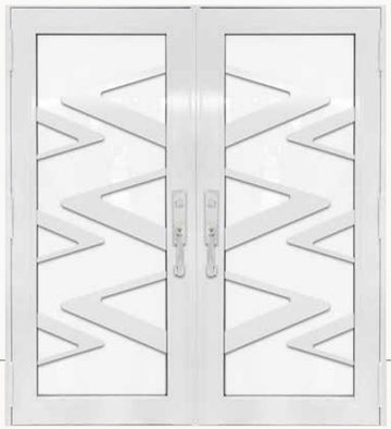 Double White № 34 — decorative door panel design TD-DED-W34