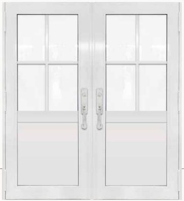 Double White № 36 — decorative door panel design TD-DED-W36