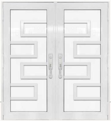 Double White № 38 — decorative door panel design TD-DED-W38