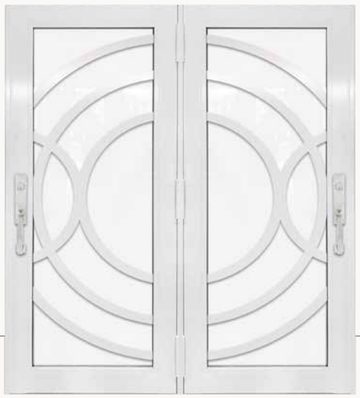 Double White № 45 — decorative door panel design TD-DED-W45