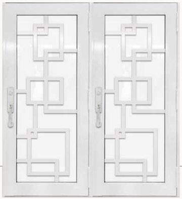 Double White № 54 — decorative door panel design TD-DED-W54