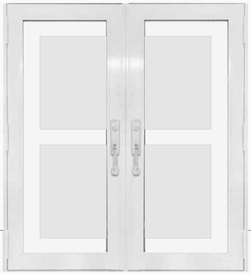 Double White № 77 — decorative door panel design TD-DED-W77