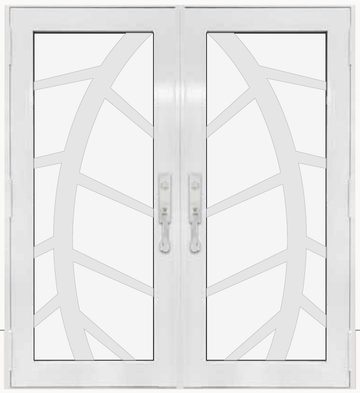 Double White № 80 — decorative door panel design TD-DED-W80