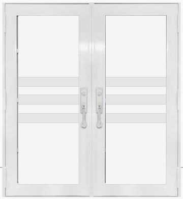 Double White № 89 — decorative door panel design TD-DED-W89