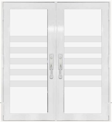 Double White № 91 — decorative door panel design TD-DED-W91