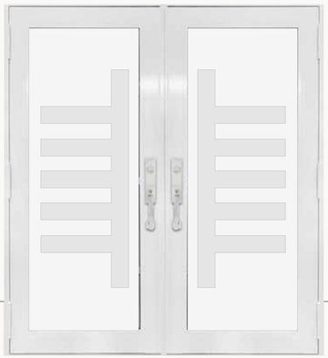 Double White № 94 — decorative door panel design TD-DED-W94
